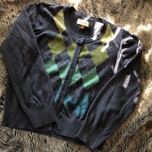Sonoma argyle cardigan